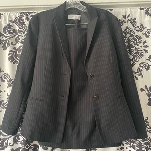 Calvin Klein Pinstripe Blazer and Skirt Set. Size 4